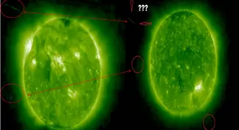 Huge UFOs orbiting and flying around the Sun, part 9