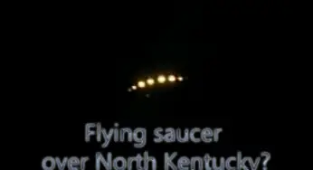 Flying saucer hovering in the sky above North Kentucky 18-Jun-2014