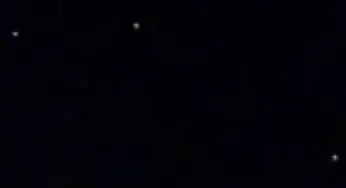 Triangle formation filmed over Greenville, South Carolina