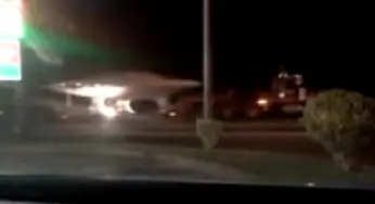 UFO being towed near Area 51, Nevada – 21-Mar-2015