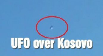 UFO Spinning Above A Town In Kosovo