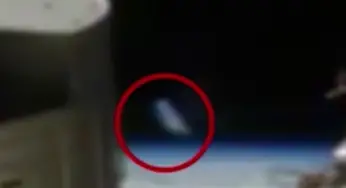 Unidentified Transparent Cylinder Captured On Live NASA Feed