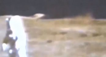NASA Apollo 15 Camera Caught A UFO In Moon Crater