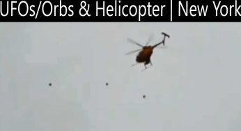 Black Orbs flying near a helicopter over Marcy, NY 16-Oct-2020