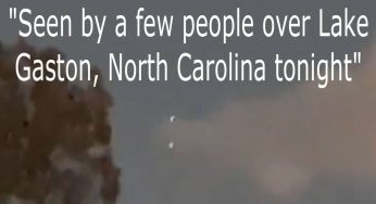 UFO Video: “Seen by a few people over Lake Gaston, North Carolina tonight”