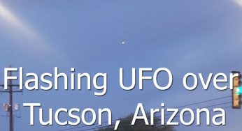 Flashing UFO filmed over Tucson, Arizona 24-Oct-2020