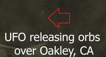 UFO releasing orbs over Oakley, CA 22-Dec-2020