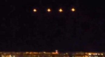 UFOs hovering above Las Vegas, NE last night!