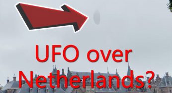 AMAZING daytime UFO over parliament building in Hague, Netherlands 2021