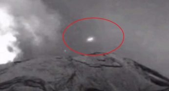 UFO going into Popocatepetl volcano, Mexico 2-Nov-2021
