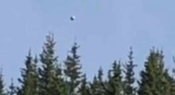 Spherical UFO filmed over Wheeler Peak, New Mexico