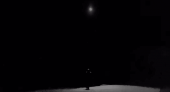 UFO sighting from volcano Etna in Italy, 2022