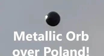 Unexplained Phenomenon: Metallic Orb UFO Sighting in Broad Daylight – Poland 2023