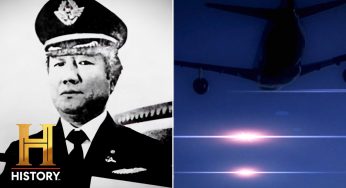 GIGANTIC SPACESHIP Towers Over 747 Plane