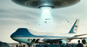 President Biden’s Cosmic Companions: Alleged UFO Sighting Near Air Force One