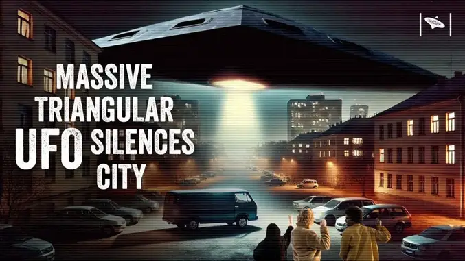 Massive Triangular UFO Over City Eyewitnesses & Photographic Proof!